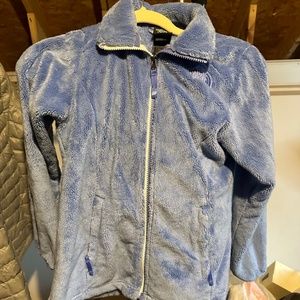 North face light blue soft youth medium jacket